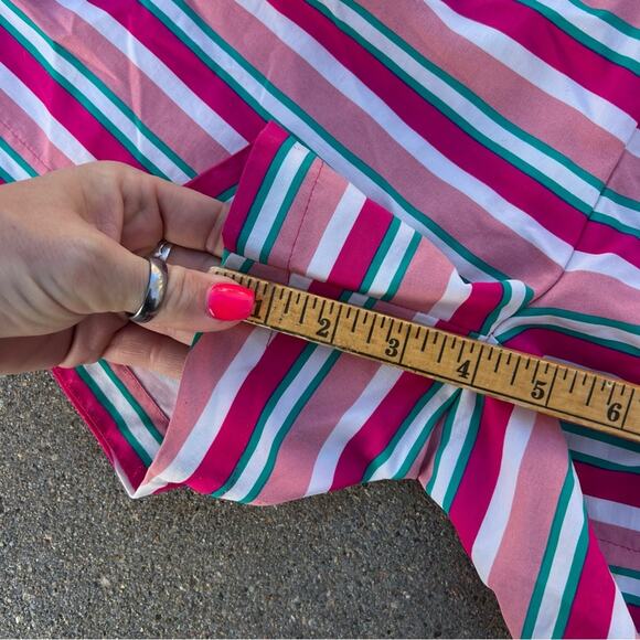 The North Face Women Class V Flashdry Short UPF 50+ sun protection pink stripe M - Picture 12 of 12